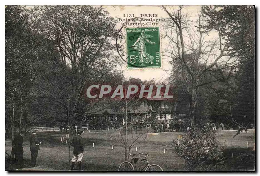 Bois de Boulogne — Wanderrad-Club — unbekannter Verlag, Seriennummer nicht sichtbar - Vorderseite