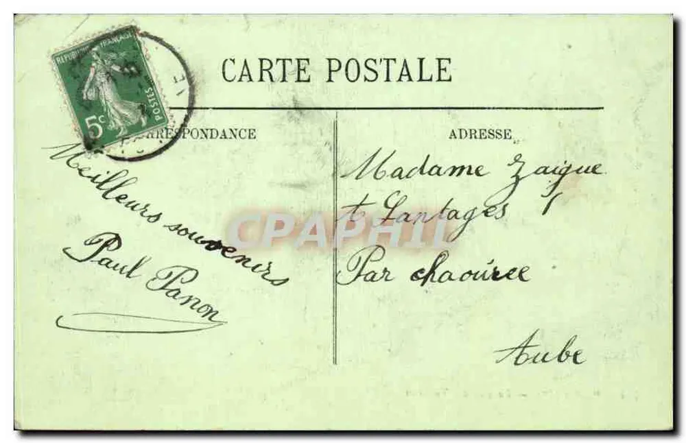 Paris (1er) — A Rue des Tuileries — LL - Verso