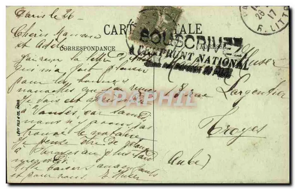 Paris — Die große Rutsche — Avenue de Suffren — LL. — n° 849 - Rückseite