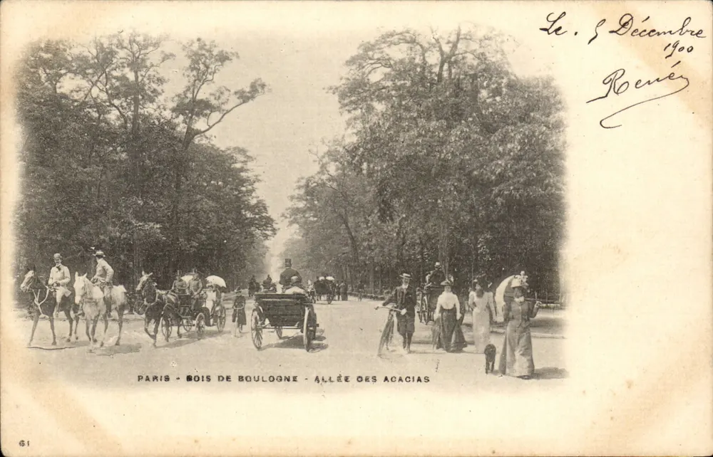 Paris - Bois de Boulogne - Allée des Acacias — Verlag G1 - Vorderseite