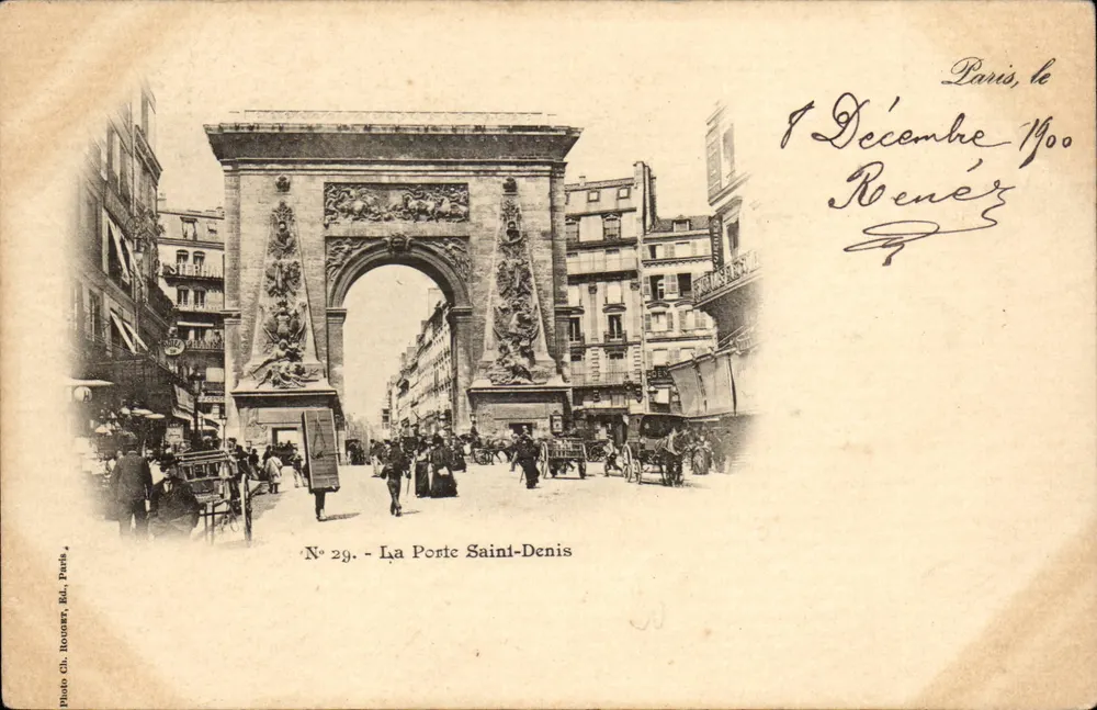 A Porta Saint-Denis — Paris — Foto Ch. Rouger, Ed. Paris, n°29 - Frente