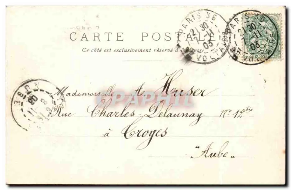 Bahnhof Orléans (Quai d'Orsay) — Paris — unbekannter Verleger, n° 137 - Rückseite