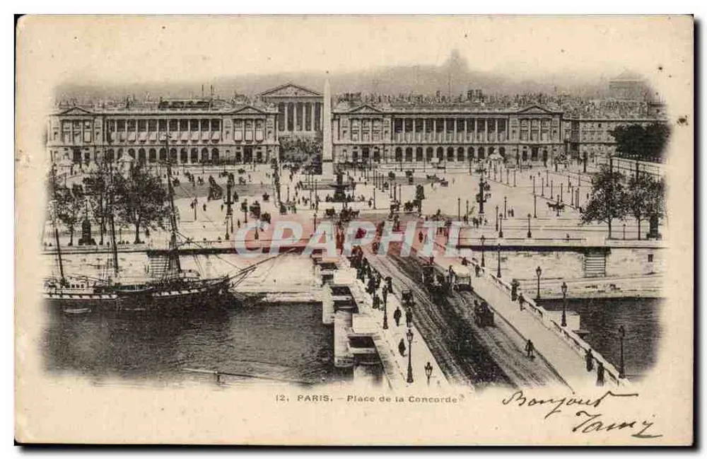 Paris — Place de la Concorde — Mongout Tami - Vorderseite