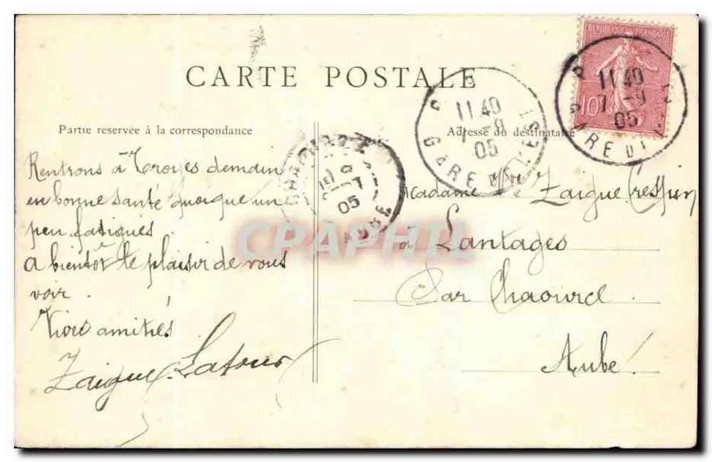 PARIS — Catedral Notre-Dame — B.F. Paris n°64 - Verso