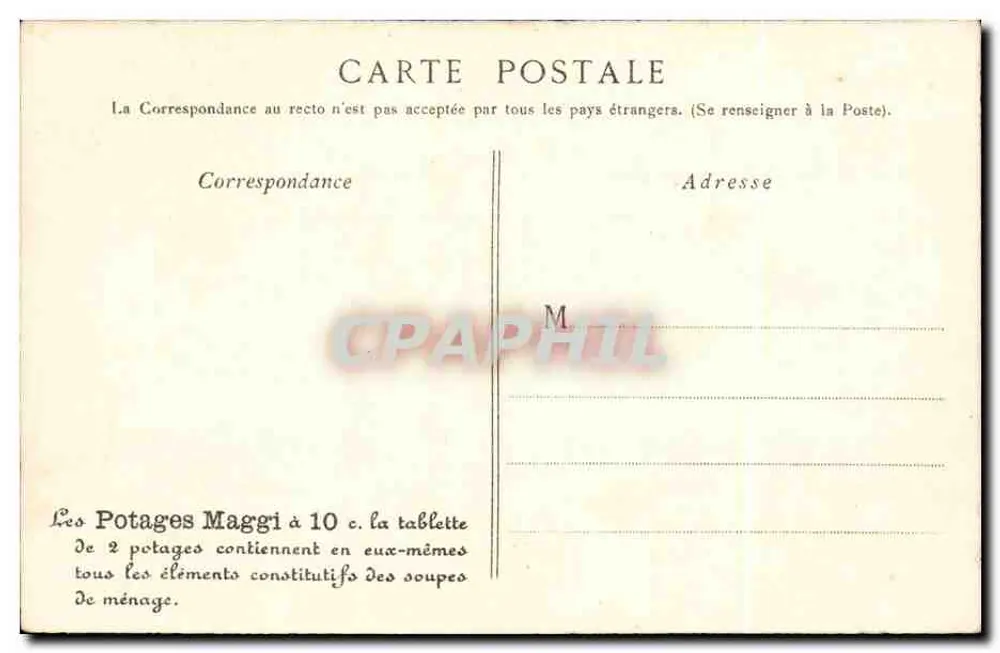 Paris. 13 — Arc de Triomphe du Carrousel — Maggi - Rückseite