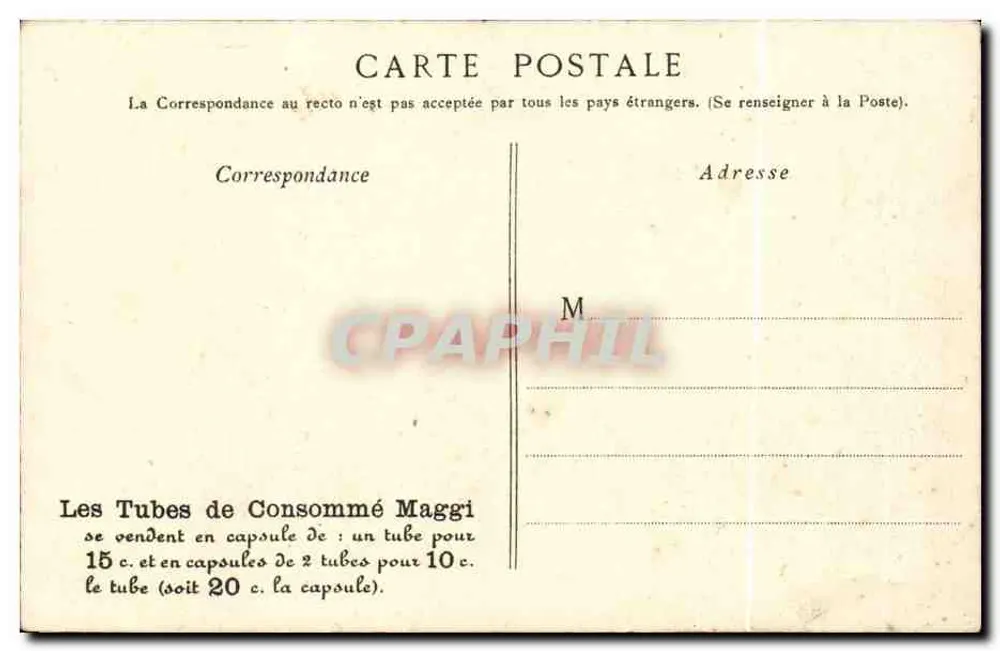 Paris 12 — Monument de Gambetta — Maggi - Rückseite