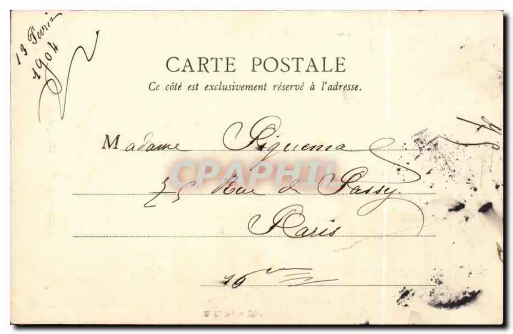 Paris — Guy de Maupassant — B.F. Paris, n°16 - Verso