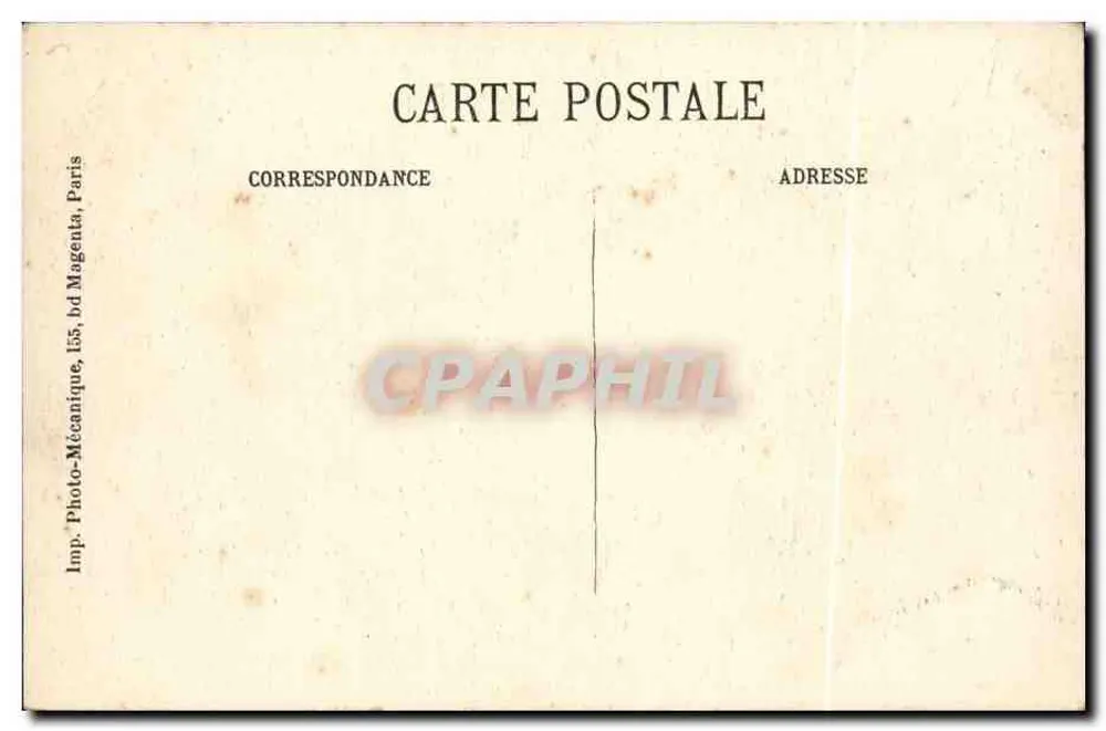 Aye-aye von Madagaskar — Jardin des Plantes, Paris — Photo-Mécanique, Paris - Rückseite