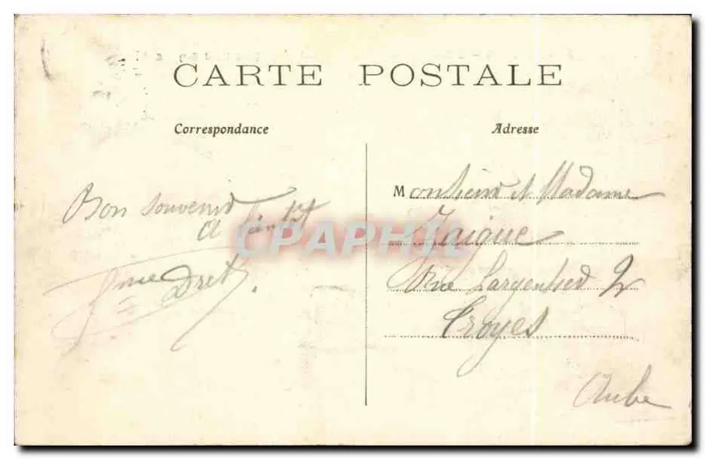 PARIS – Panorama tirado do Panthéon (lado Nordeste) — editor anônimo, n° 371 - Verso