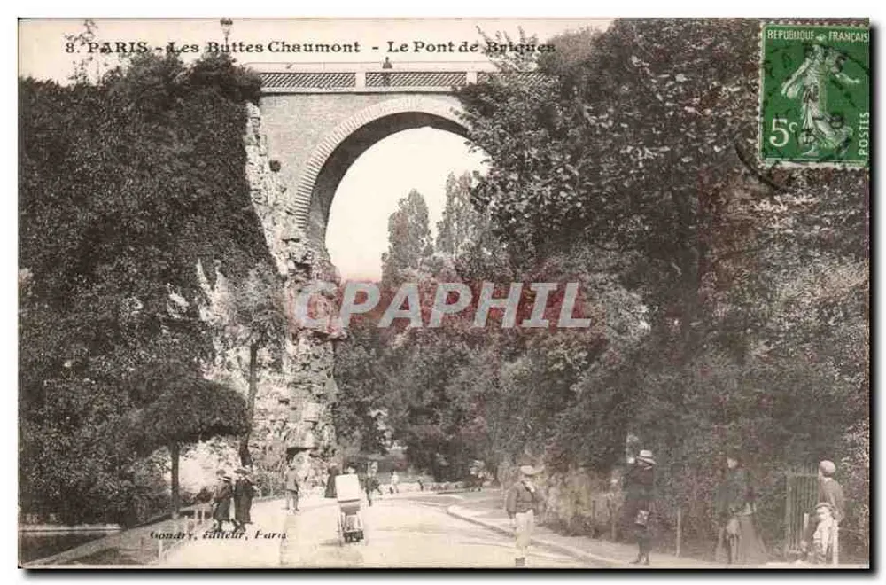 Paris - Les Buttes Chaumont - Der Brücke aus Ziegeln — Gondry, Verlag, Paris - Vorderseite