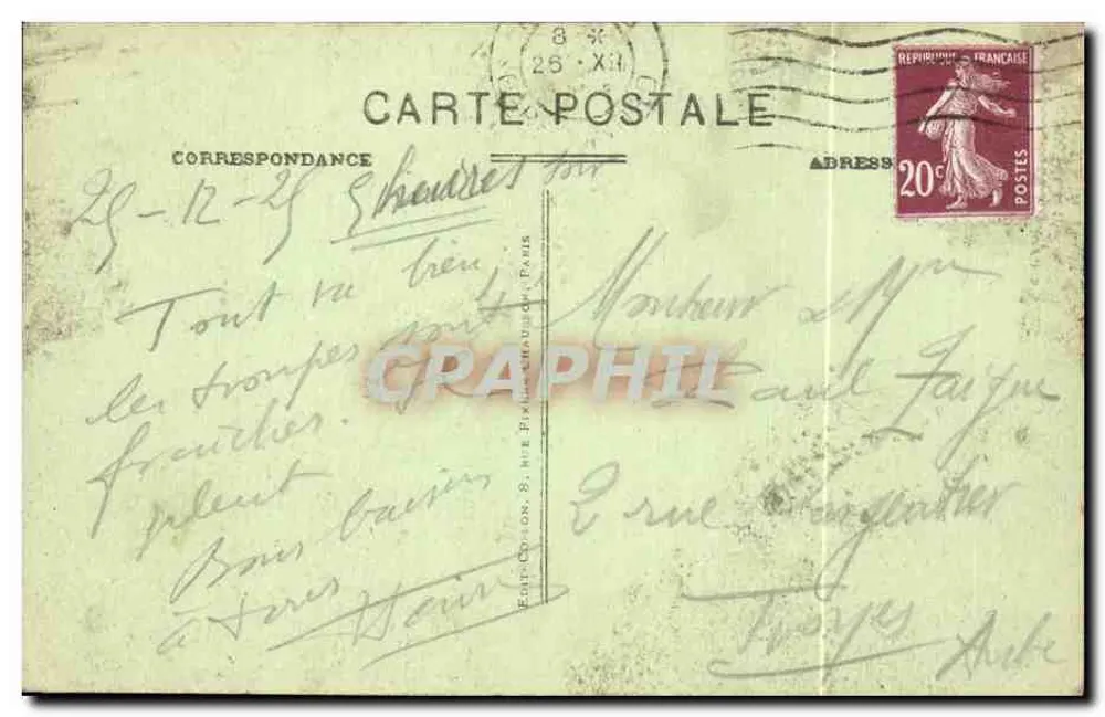 Parigi — La Place de la République — C.M. n°40 - Verso