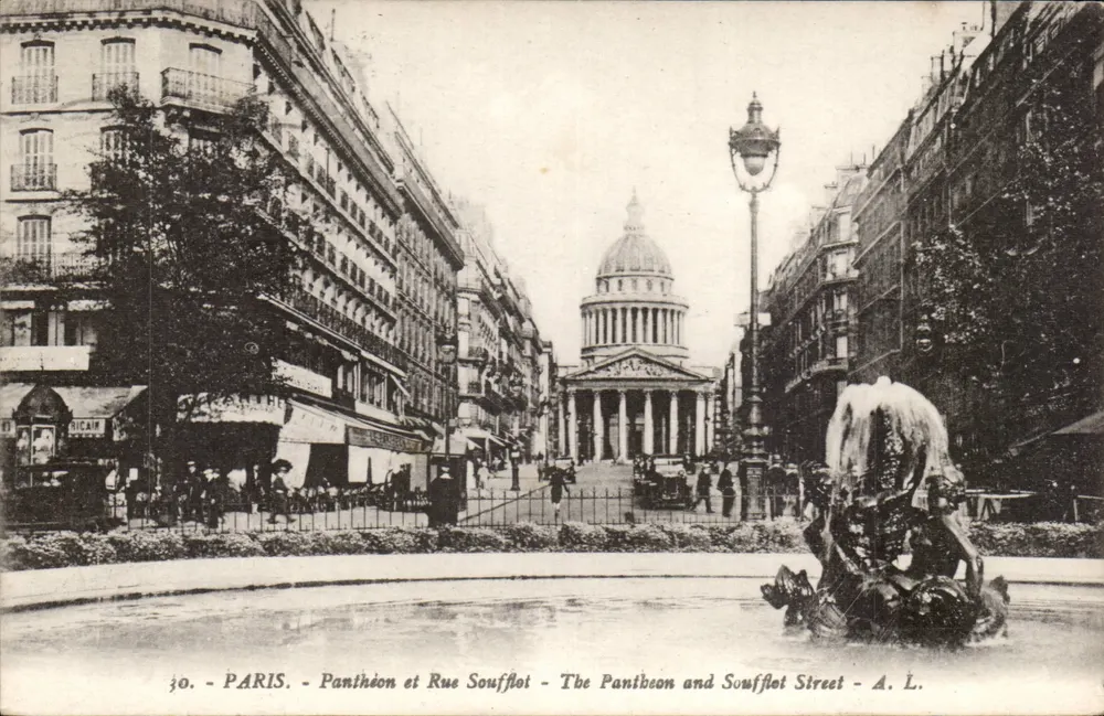 Paris - Panteão e Rue Soufflot — A. L. - Frente