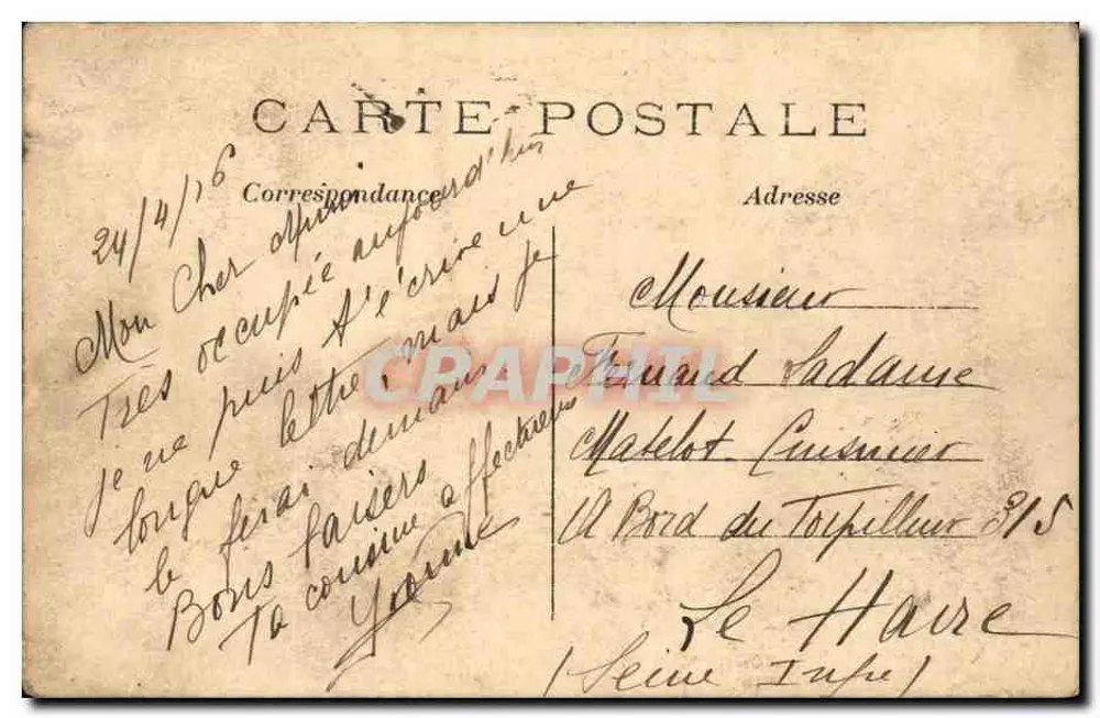 Paris — A Porta Saint-Denis — C. M. n° 192 - Verso