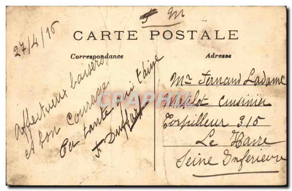 Paris — Estátua e Praça da República — C.M. n°41 - Verso