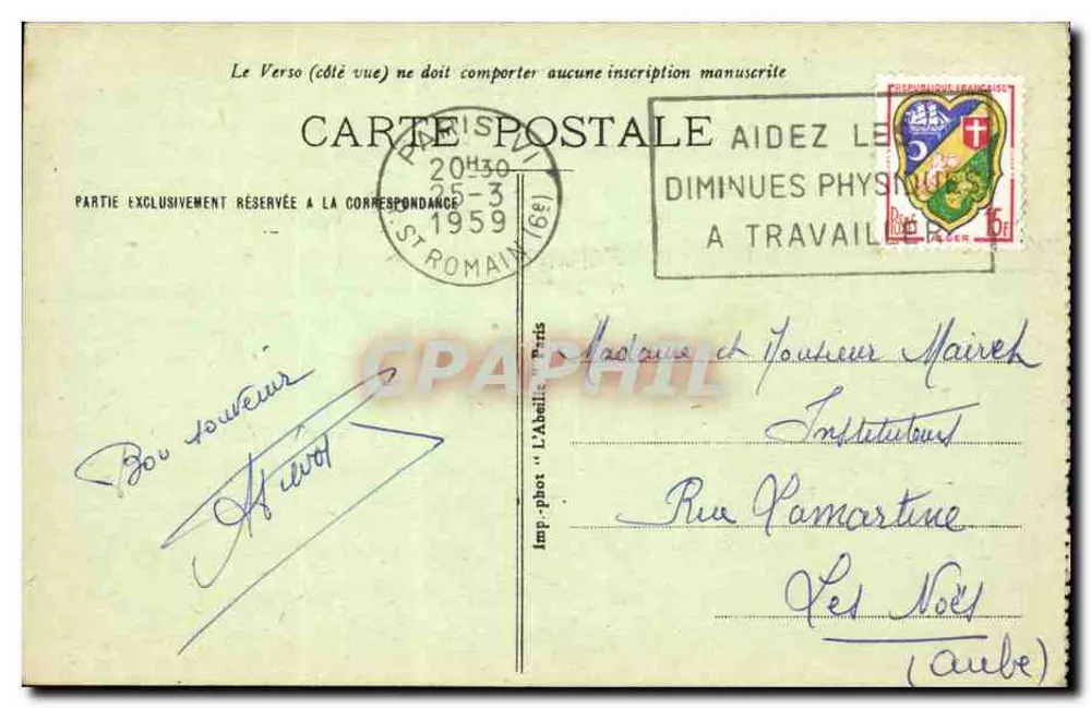 Estatua da República — Paris — L'Abéille, n°91 - Verso