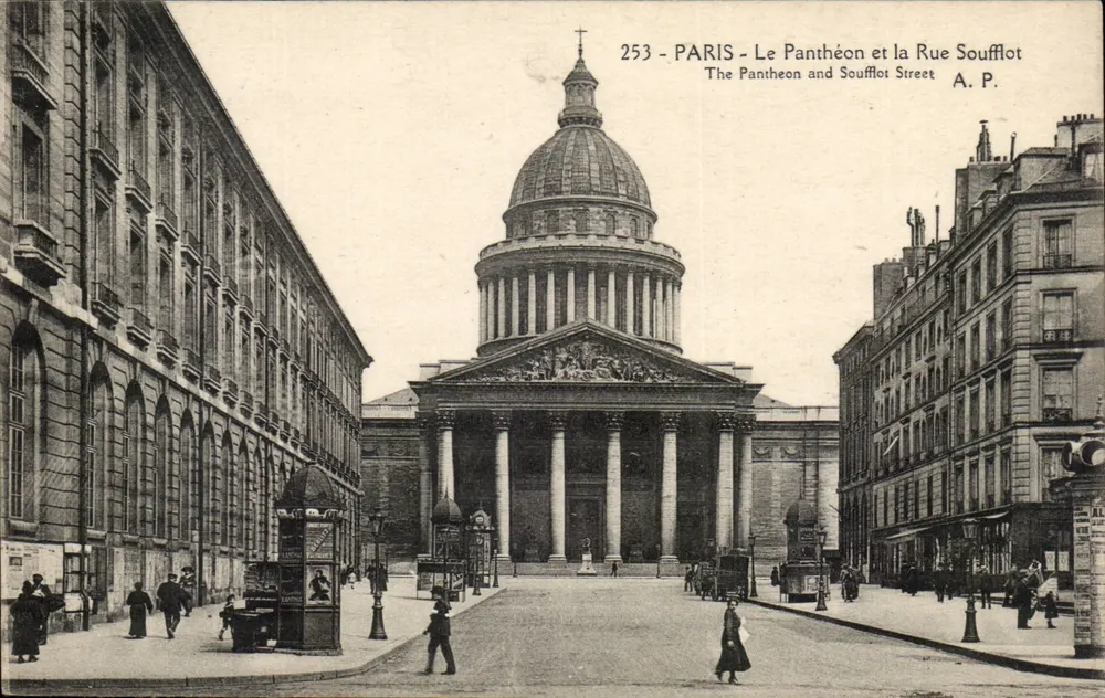 Paris - Der Panthéon und die Rue Soufflot — A.P. n°253 - Vorderseite