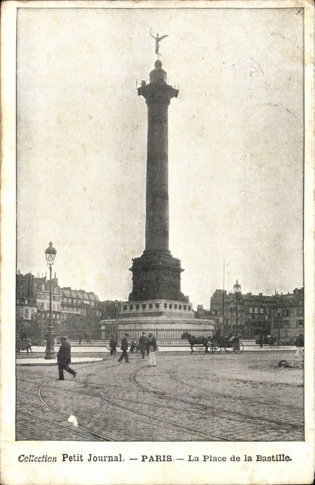 Place de la Bastille — Säule der Bastille — Sammlung Petit Journal - Vorderseite