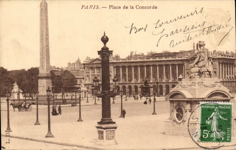 PARIS — Place de la Concorde — Li D. - Frente