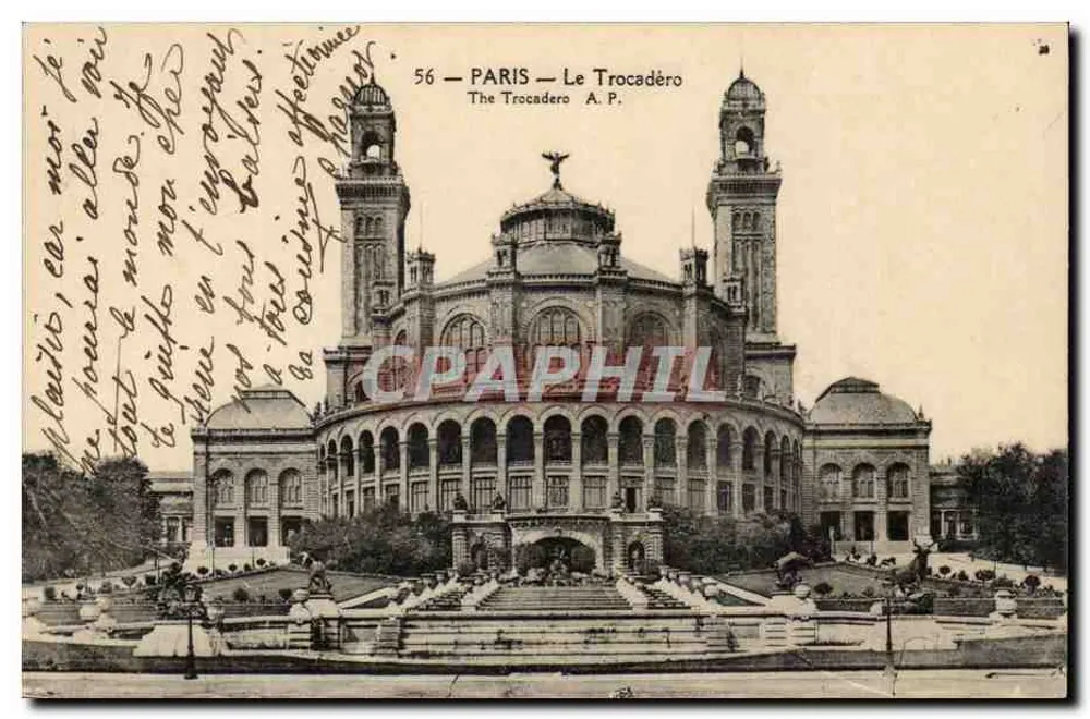 Paris — O Trocadéro — A.P. n°56 - Frente