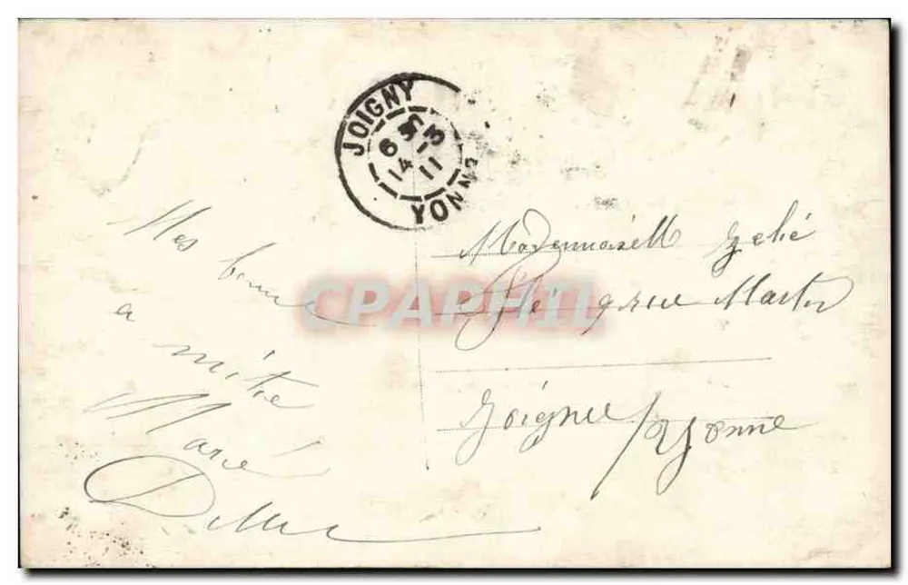 Paris — Paar vor einem Kartenfenster — Verlag A. H. B. Nr. 1409 - Rückseite