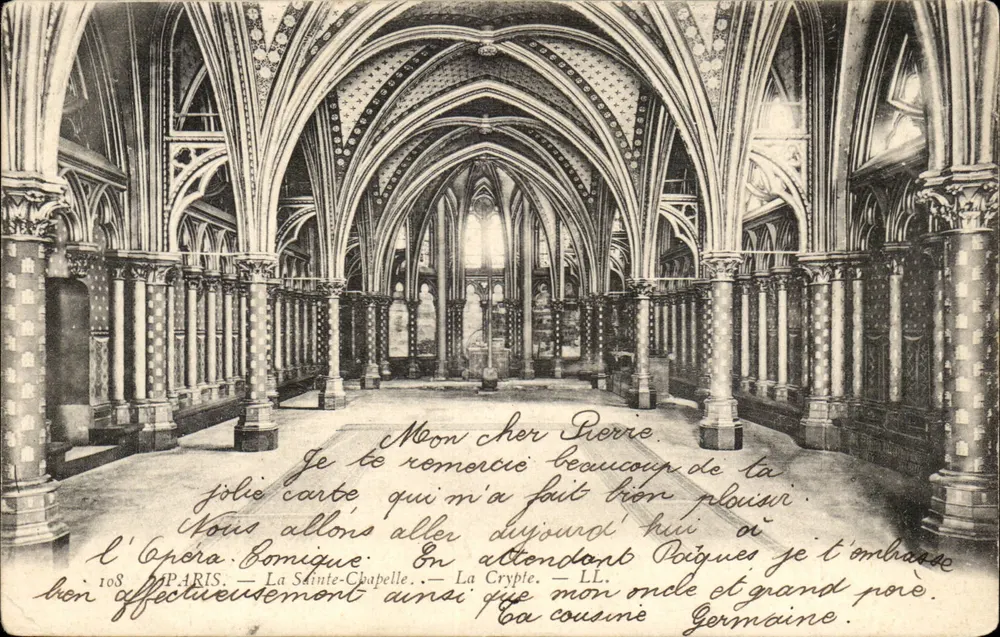 A Santa Capela — A Cripta — O Ópera — Editor LL, n° 108 - Frente