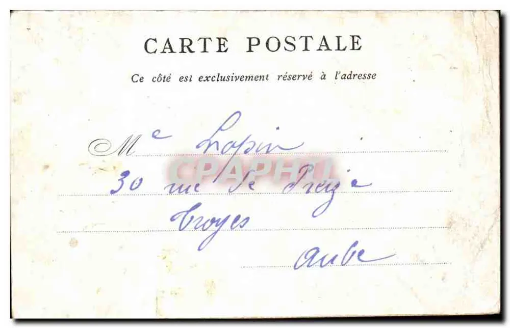Hôtel de Ville — Paris — Verlag Le Bon Marché — Seriennummer nicht sichtbar - Rückseite