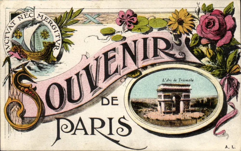 O Arco do Triunfo — Lembrança de Paris — A.L. - Frente