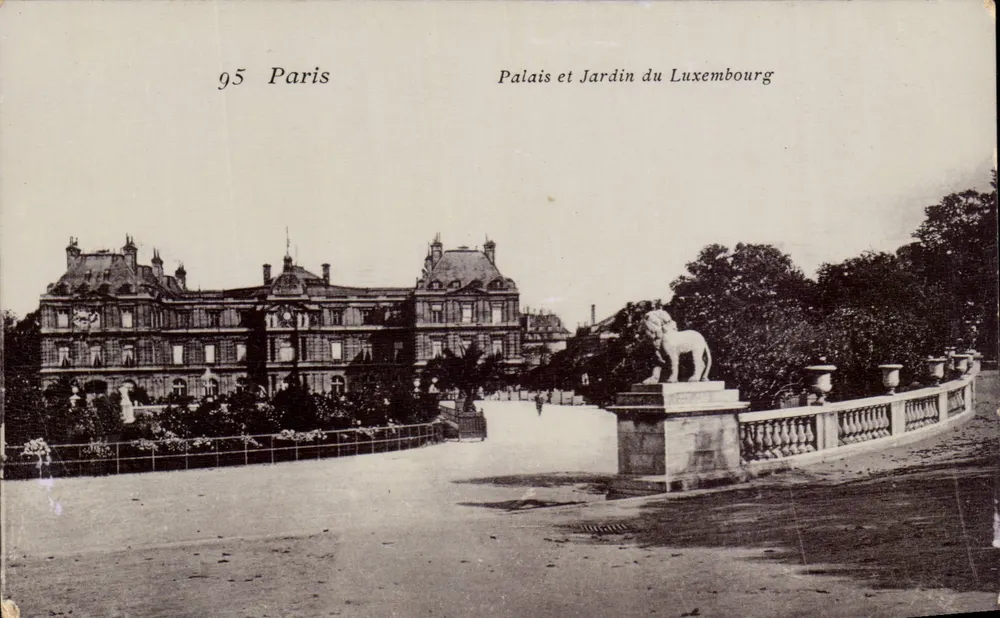 Palast und Garten des Luxembourg — Paris — Brevet L. D. F. - Vorderseite