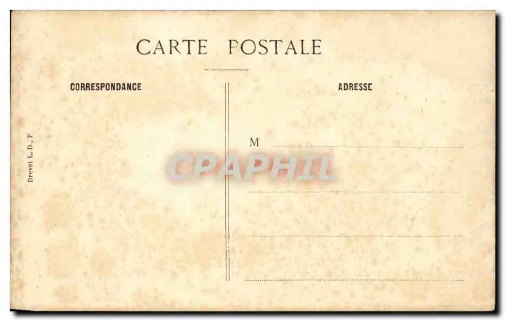 Palast und Garten des Luxembourg — Paris — Brevet L. D. F. - Rückseite