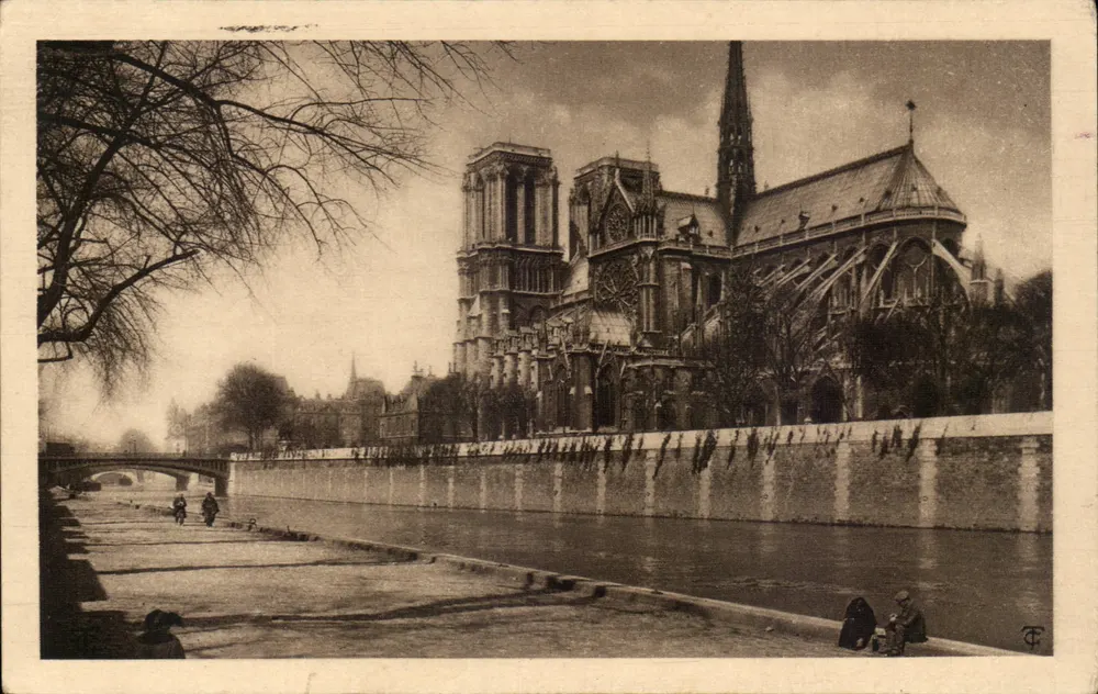 Paris - Notre-Dame — Ansicht vom Pont de l'Archevêché — Édition d'Art T. C. - Vorderseite