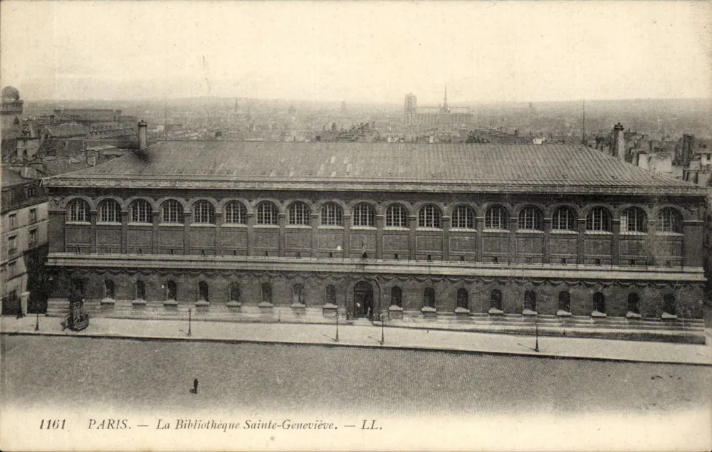 Paris — A Biblioteca Sainte-Geneviève — LL. — N° 1161 - Frente