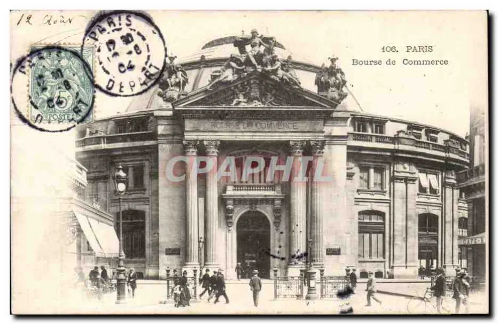 Bolsa de Comércio — Paris — editor anônimo, n° 106 - Frente