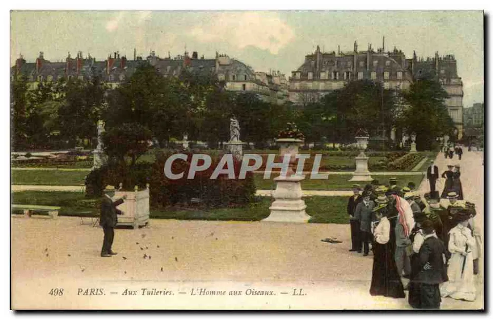 Paris — Am Tuileries — Der Mann mit den Vögeln — LL. — n°498 - Vorderseite