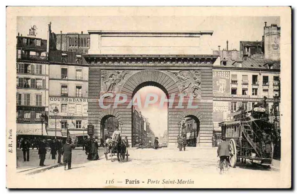 Paris — Porte Saint-Martin — E.R. Paris, n° 116 - Vorderseite