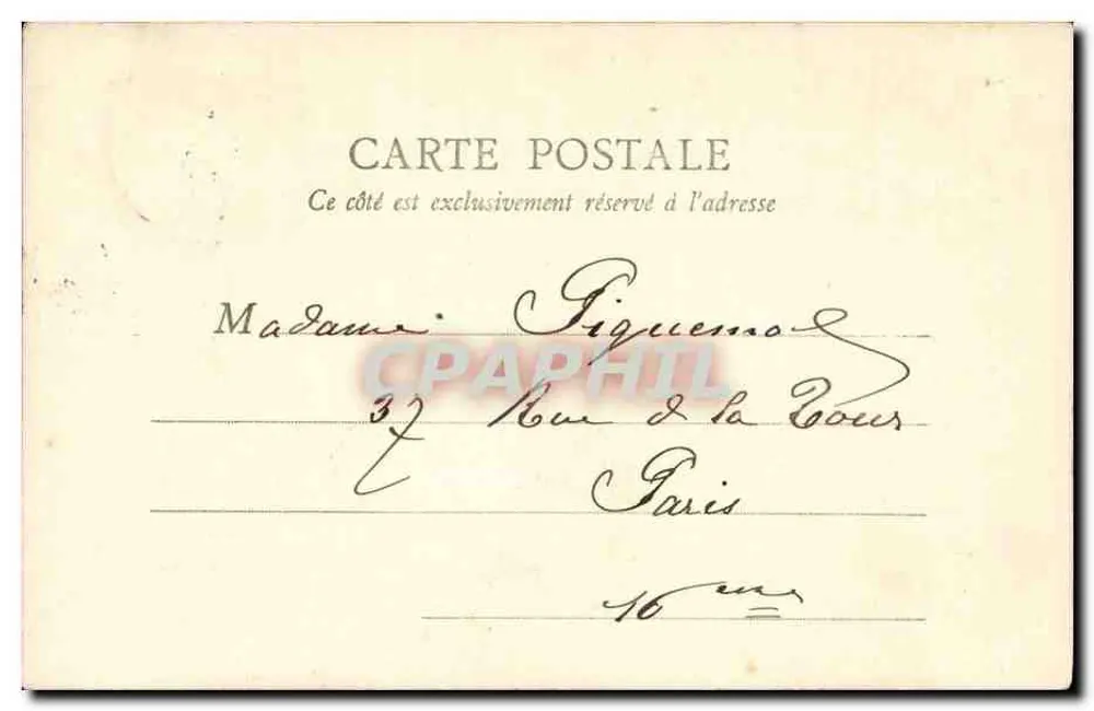 Paris - Igreja da Trindade — E.R. Paris n°27 - Verso