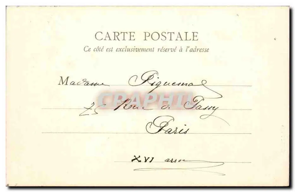 Paris — Handelsgericht - Palast der Gerechtigkeit — E.R., Paris, n°26 - Rückseite