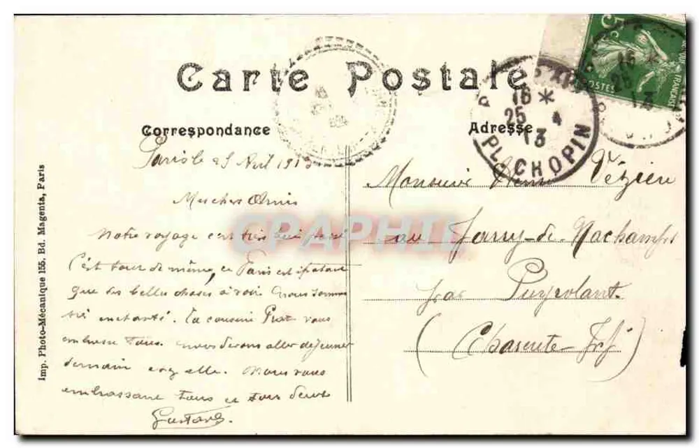 Paris — Jardin des Plantes — Russischer Hirsch - Rückseite
