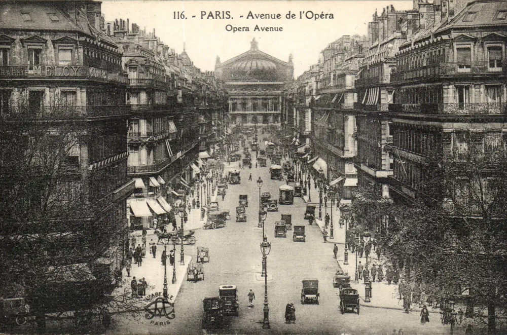 Paris - Avenida da Ópera — vista da Ópera Garnier — editor Chabelle, n°116 - Frente