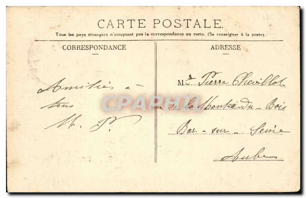 O Moulin Rouge — Paris — Imp. L. Duvhle & Cie - Verso