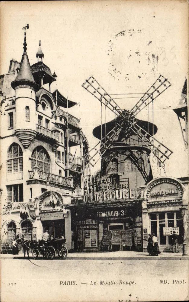 PARIS — O Moulin-Rouge — ND. Fotografia — n° 172 - Frente