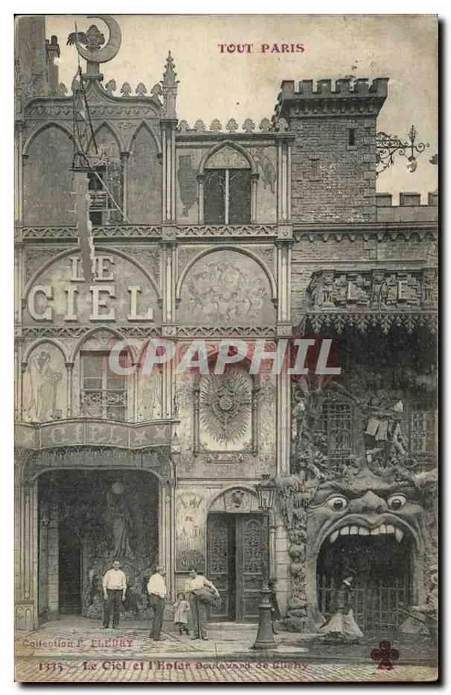 Das Himmel und das Hotel Boulevard de Clichy — Alles Paris — Verlag F. Elpory, Nr. 133 - Vorderseite
