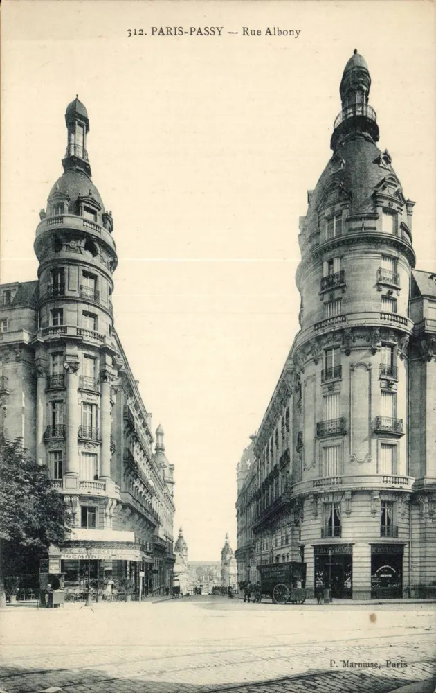 Paris-Passy — Rue Albony — P. Marmuse, Paris, n° 312 - Frente