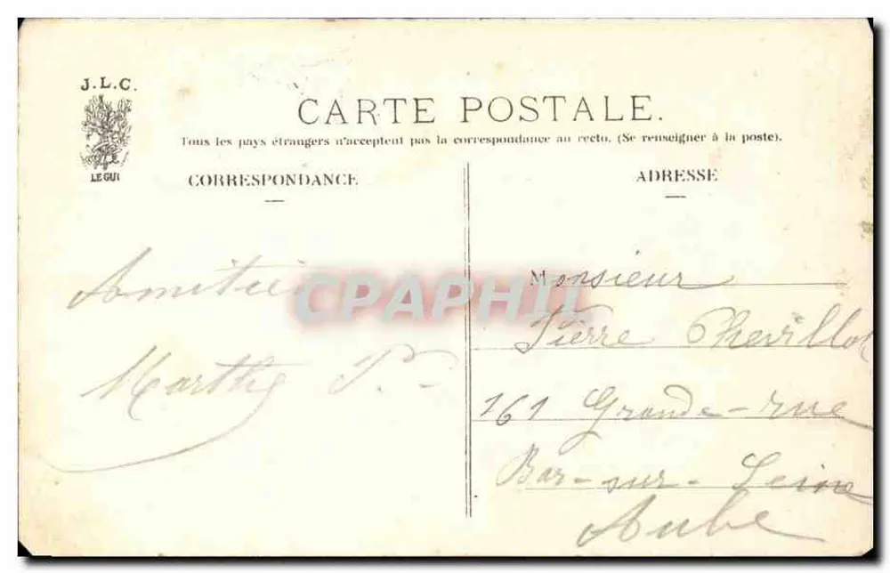 Paris — Jardin des Tuileries — Tierkampf, Gruppe von A. Cain - Rückseite