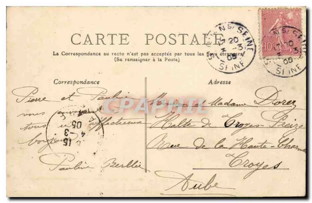 Buttes Chaumont — Die vier Himmelsrichtungen — TOUT PARIS, n°421 - Rückseite
