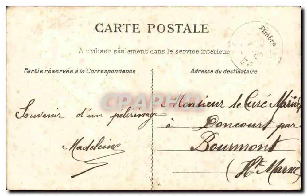Montmartre — Le Square Saint-Pierre — G. C. A., Paris, n° 516 - Rückseite