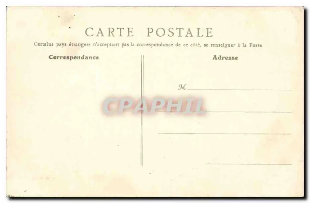 Paris - Porta Saint-Martin — editor B. Paris, n° 584 - Verso