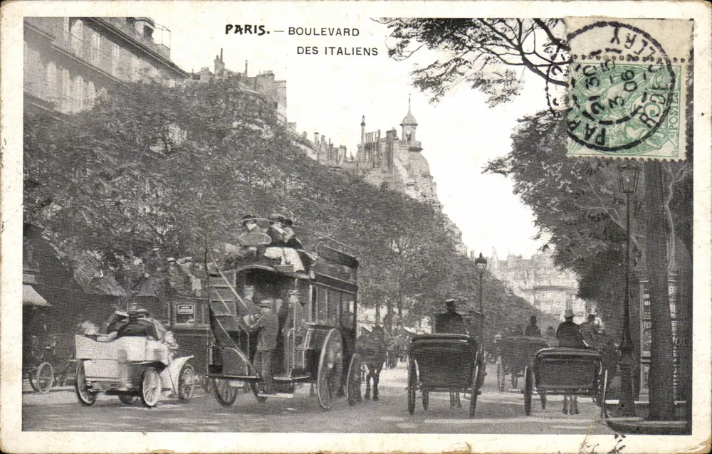 Parigi — Boulevard des Italiens — editore non identificato - Recto