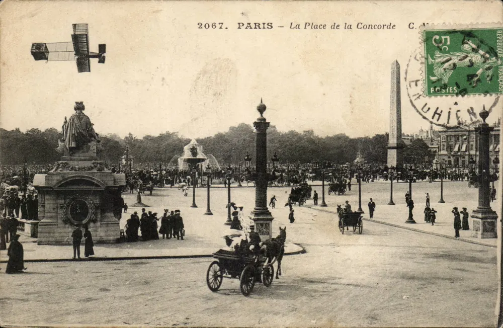 Paris — Die Place de la Concorde — C. Nr. 2067 - Vorderseite