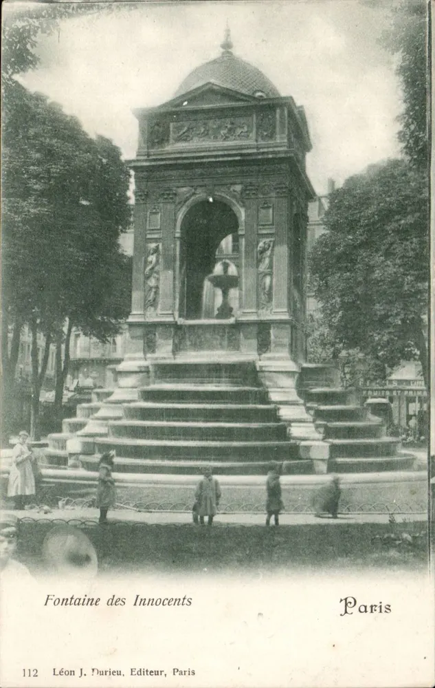 Fontaine des Innocents — Paris — Léon J. Durieu, Verleger, Paris, n°112 - Vorderseite