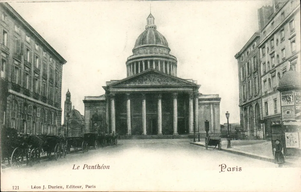 O Panteão — Paris — Léon J. Durieu, Editor, n°121 - Frente